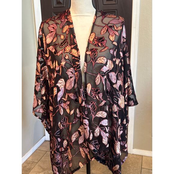 World Market Velvet Burnout Shrug - Picture 1 of 7